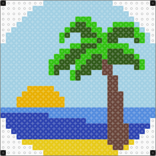 Beach - light blue,purple