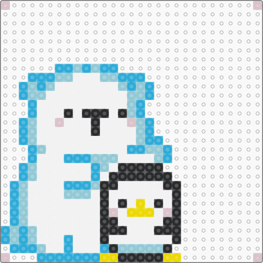 icebear cute 2 - polar bear,penguin,cute,icebear,bear,animal,white,light blue