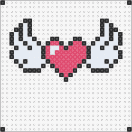 heart wings - heart,wings,angel,love,charm,pink,white