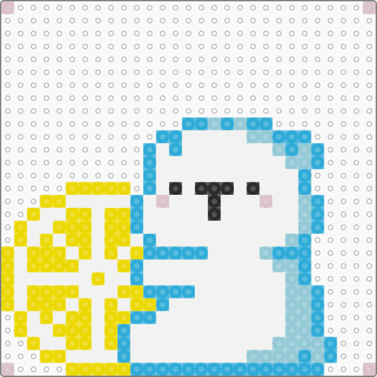 icebear cute 3 - polar bear,lemon,cute,animal,white,yellow,light blue