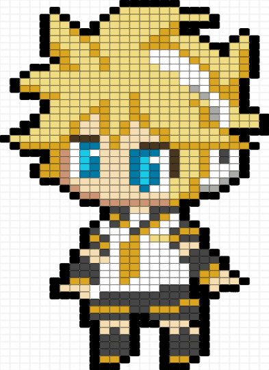 Kagamine Len - beige, brown, character, kagamine len, len, orange, vocaloid, yellow