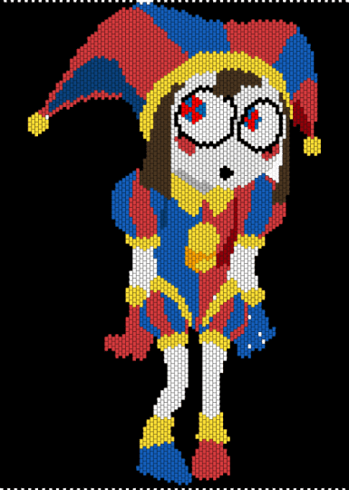 Pomni - black, blue, character, pomni, red, tadc, the amazing digital circus, yellow