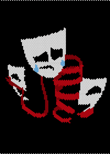 Gangle - black, gangle, indie animation, red, tadc, the amazing digital circus, white