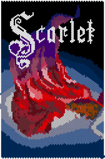 Scarlet by Marissa Meyer - blue, book, brown, character, marissa meyer, red