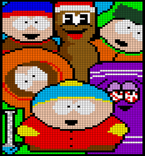 South park - beige, brown, colorful, red