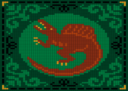 spino - green, red