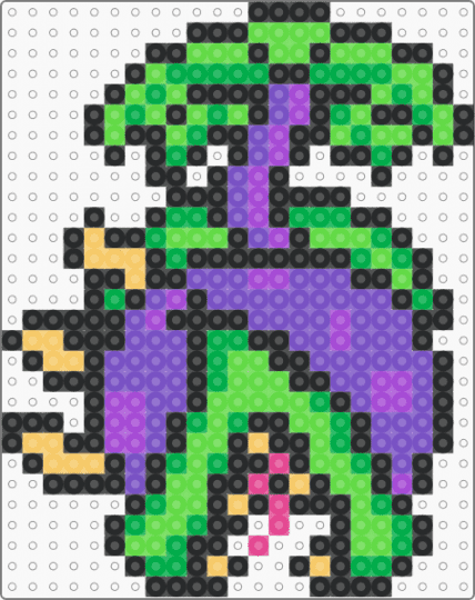 Chomper - green, purple