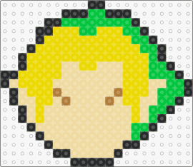 Young Link stock - link,legend of zelda,nintendo,character,head,hat,simple,video game,beige,yellow,