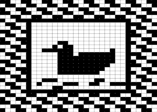 Duck - black, white