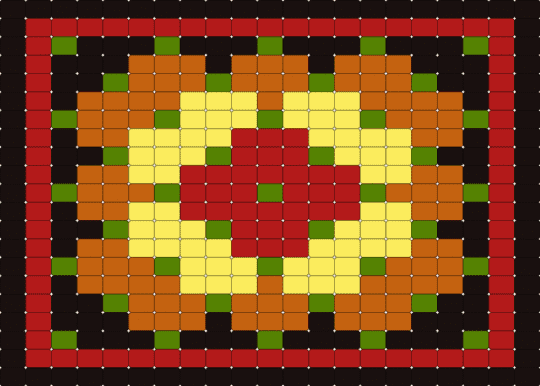 Granny - orange, red