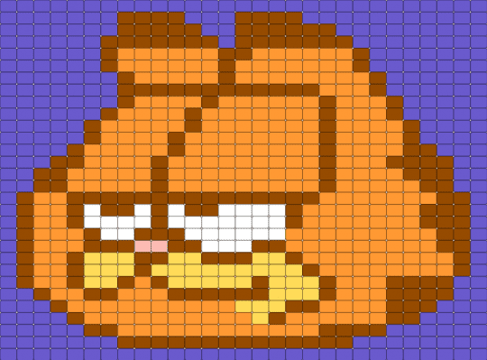 Garfield - blue, orange, red