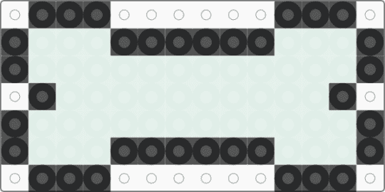 Simple Dog Bone - black, white