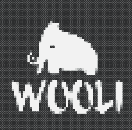Wooli - wooli,logo,mammoth,dj,edm,music,white,black