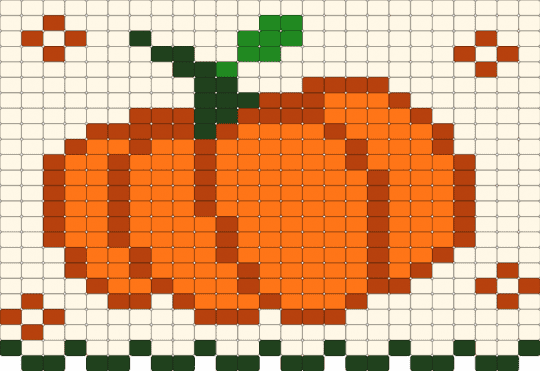 Pumpkin remix - orange, red, white