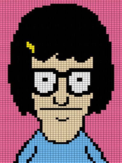 Tina Belcher - beige, characters, pink, tina belcher, tv show