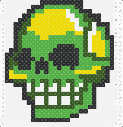 Green Skull - bright, colorful, green, greenskull, skull, spooky