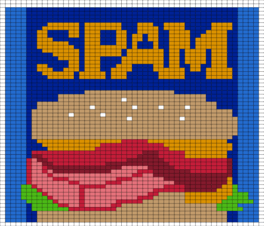 spam - colorful, orange, purple, red