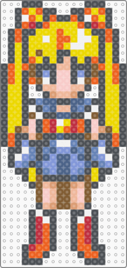 [G] Sailor Moon - anime, character, girl, gray, orange, sailor moon, sailor moon another story, super famicom, superhero, usagi tsukino, yellow