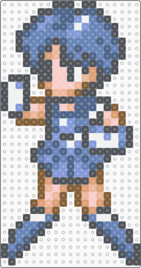 [G] Sailor Mercury (Attacking) - ami mizuno, anime, blue, character, gray, sailor mercury, sailor moon, sailor moon another story, super famicom, superhero