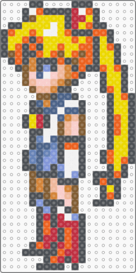 Sailor Moon (In Battle) - anime, character, girl, gray, orange, sailor moon, sailor moon another story, super famicom, superhero, usagi tsukino, yellow