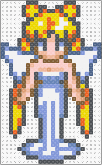 [G] Neo-Queen Serenity - anime, character, gray, light blue, queen, sailor moon, sailor moon another story, super famicom, usagi tsukino, woman