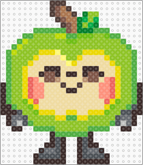 Jolly Apple (Caleb Love and Deepspace Plushie) - brown,green,beige,love and deepspace,lads,jolly apple,jolly apple plushie,jolly apple plushie lads,caleb jolly apple