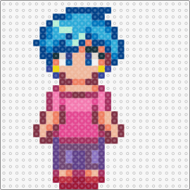 Stardew Valley Emily (Seasonal Outfit, Spring) - emily,stardew valley,character,video game,pink,blue