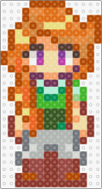 Stardew Valley Leah (Seasonal Outfit, Summer) - leah,stardew valley,character,video game,orange,green