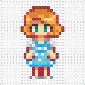 Stardew Valley Penny (Seasonal Outfit Version, Summer) - penny,stardew valley,character,video game,light blue,orange