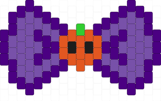 Pumpkin bow - purple