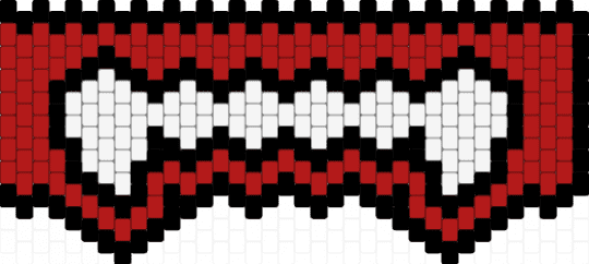 Vamp teef - red, white