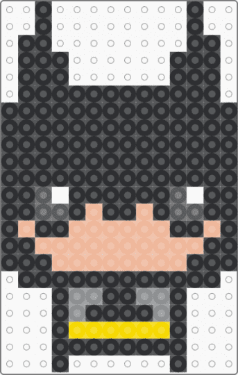 Chibi Batman - batman, beige, black, character, chibi, dc, gaming, movie, tv show, video game