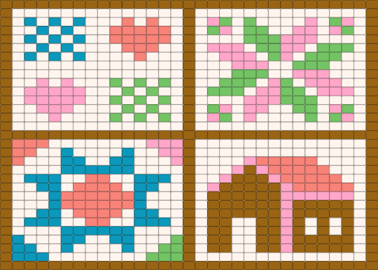 Cottage Core - cottage, cottagecore, fairie, neutral, pastel, quilt, tan, whimsy, white