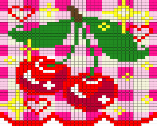 Cherries - pink, red