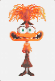 Anxiety 2 - anxiety,inside out,disney,character,movie,orange