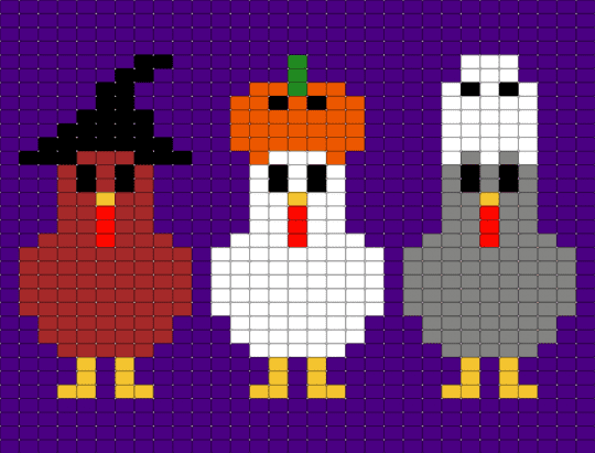 Halloween Chicks - purple