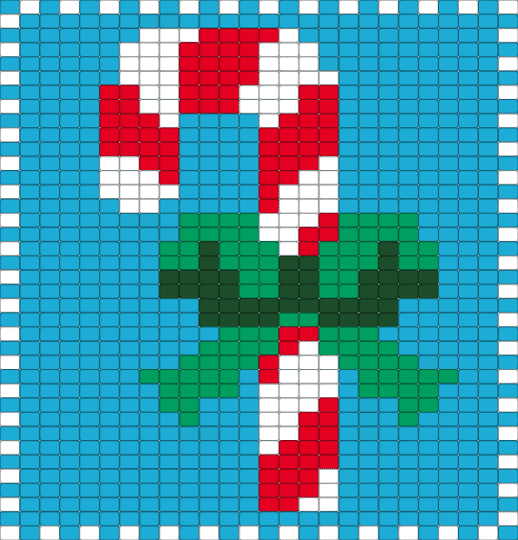 Candy Cane - light blue