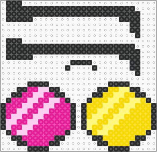 Spamption glasses - deltarune, pink, yellow