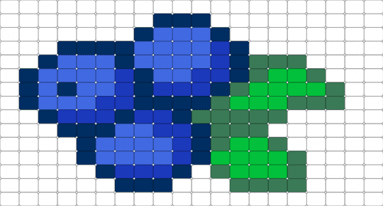 Blue berries - blue, white