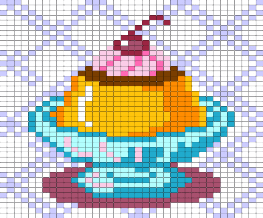 Soft Pudding Pattern - light blue, pink, white