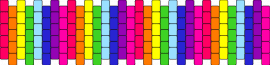 Neon Rainbow Vertical Multistitch Cuff - rainbow,neon,stripes,colorful,cuff