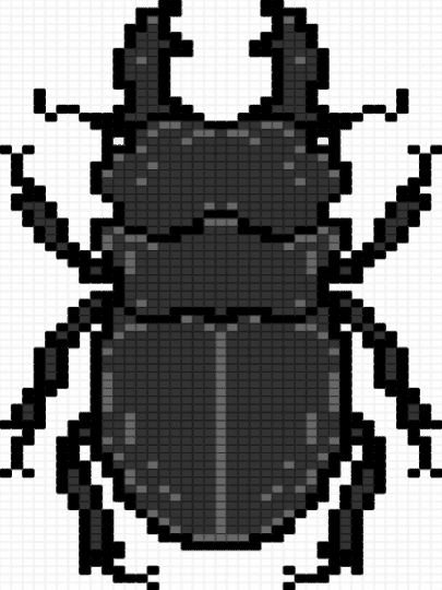 Titan Stag Beetle - animal, beetle, black, bug, cotdbugs, gray, insect, nature