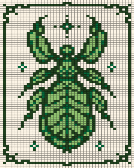 Leaf Insect - Green - animal, bug, insect, nature, panel, white