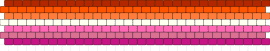 lez - lesbian,pride,horizontal,stripes,cuff,community,support,orange,pink