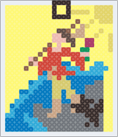 The Fool - fool,tarot,card,fortune,magic,yellow,blue