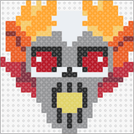 Hades Skull - hades,skull,fiery,video game,spooky,gray,orange,red