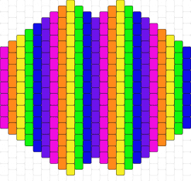 Vertical Striped Rainbow Kandi Mask - rainbow,stripes,colorful,mask