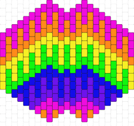 Drip Rainbow Kandi Mask - rainbow,drip,mask