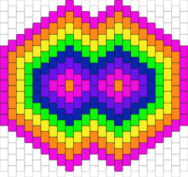 Flower Rainbow Kandi Mask - trippy,geometric,rainbow,hypnotic,mask,colorful
