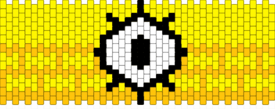 Gravity Falls Bill Cipher cuff - bill cipher, cartoon, character, gravity falls, tv show, yellow